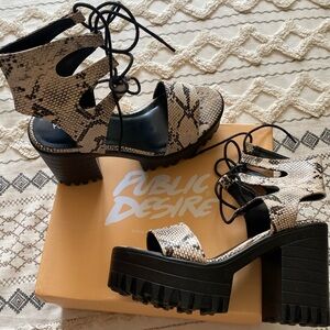 Public Desire wedge sandal Uk6/EU39/US8